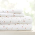 thumbnail image 2 of Linen Market Ensemble de Draps 4 Pcs à Motifs, Grand Lit, Rose Floral Doux, 2 of 4