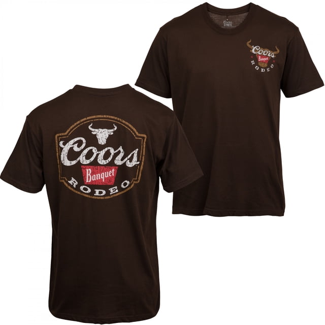 Coors T-Shirt à Imprimé avant et Arrière de Logo de Banquet Rodéo Brun Coloris - 2Xlarge