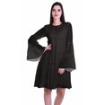 thumbnail image 1 of Moomaya Womens Long Sleeve Printed Knee Length Dress Flared Flowy Summer Dress, 1 of 6