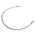 thumbnail image 3 of VONKY Motorcycle Brake Oil Hose Line Pipe Fitting Stainless Braided Steel Silver 80cm 1Set, 3 of 6