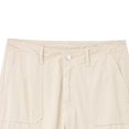 thumbnail image 4 of Timegard Pants for Women Straight Leg Solid Color Cargo Pants Lounge Pants with Pockets Fall Outdoor, 4 of 5