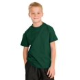thumbnail image 4 of Hanes Authentic TAGLESS Kid`s Cotton T-Shirt, M, Deep Forest, 4 of 4
