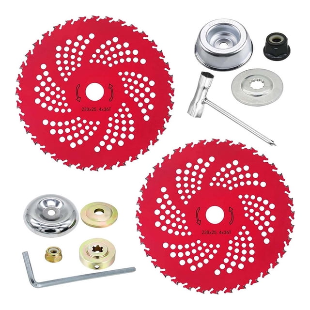 9 Inch 36 Tooth Alloy Trim Tool For Garden And Outdoor Trimming Durable Functional Brush Cutter Replacement With Universal Adapter Kit Saw Set D8 Smart Diagnosis System Mechanics Electrician Bag