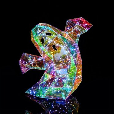 Prism Rainbow Ghost Halloween Ghost Decoration Prism Iridescent Ghost Lamp Halloween Ghost Decoration,1 x Prismatic Iridescent Ghost
