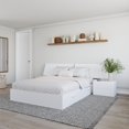 thumbnail image 3 of Nexera Oslo Ensemble de Chambre à Coucher 3 Pcs avec Double Rangement, Blanc, Queen, 3 of 6