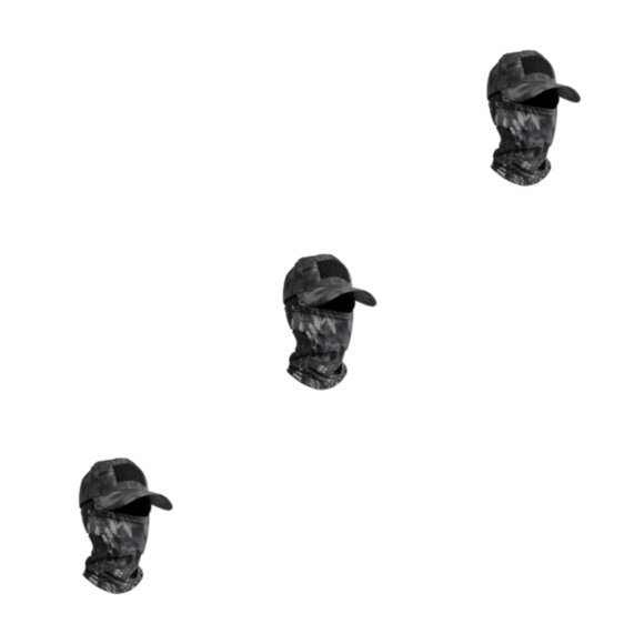 kurtrusly Cagoule Casquettes de Baseball pour Hommes Chapeau de Cyclisme Chapeaux d'Été Chapeaux de Soleil Extérieur Camouflage Couvre-Visages Randonnée Pêche Casquette de Sport Type 11 Ensemble de 3