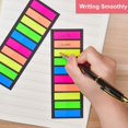 thumbnail image 3 of QIDESHIP Sticker Notes, 10 Flat-Top 12Mm44Mm10 Strips20 Sheets, Plastic Paper Note, one Sheet Contains 20 Stickers in 10 Sets Of Flat-Top Design Sticky Notes, Markers Sticky index Tabs Flag, 3 of 3
