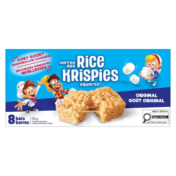 Kellogg's Rice Krispies Squares Bars - Original, 8 Cereal Bars