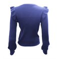 thumbnail image 4 of MESSUEN Chandail à Col Rond pour Femmes Hauts à Volants pour Femmes Chandails à Enfiler Femmes Chemises Femmes Décontractées Chandails Femmes Chemises pour Femmes Été Camisoles Bleu Foncé S, 4 of 5