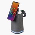 thumbnail image 3 of iHome IBT70 Triple Wireless Charging Stand with Bluetooth Speaker, 3 of 4