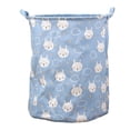 thumbnail image 3 of Patterned Linen Laundry Hamper With Open Top for Bedroom or Bathroom - Durable -Linen Fabric Breathable Large Capacity Stylish Laundry Without Lid, 3 of 5