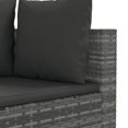 thumbnail image 5 of vidaXL Ensemble de Canapé de Jardin 6 Pcs avec Coussins en Poly Rotin Gris, 5 of 5