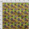 thumbnail image 3 of oneOone Tissu Georgette Viscose Jaune Patchwork Paisley Matériel de Robe Tissu Imprimé Tissu au Mètre 42 Pouces de Large, 3 of 5
