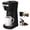 Noir, variante sur Cafetière 2 en 1 à Portion Individuelle pour Dosettes K-Cup et Café Moulu, Mini Machine à Café K-Cup avec Tailles d'Infusion de 6 à 14 oz, Cafetière à Tasse Unique avec Infusion Rapide à une Pression, Filtres Réutilisables, Noir