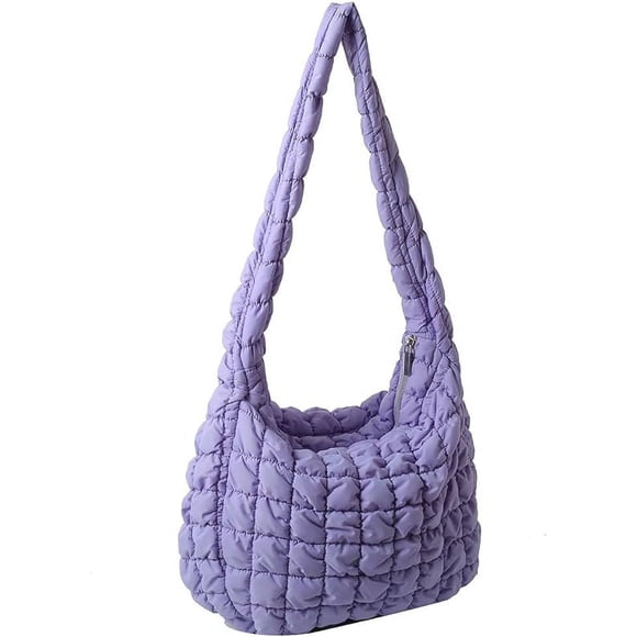 Sac Fourre-Tout Matelassé pour Femmes Sac Matelassé Sac Matelassé Sac Fourre-Tout Léger et Gonflé Rembourrage Matelassé Sac à Bandoulière