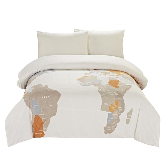 Grey Label Map Duvet Cover Set