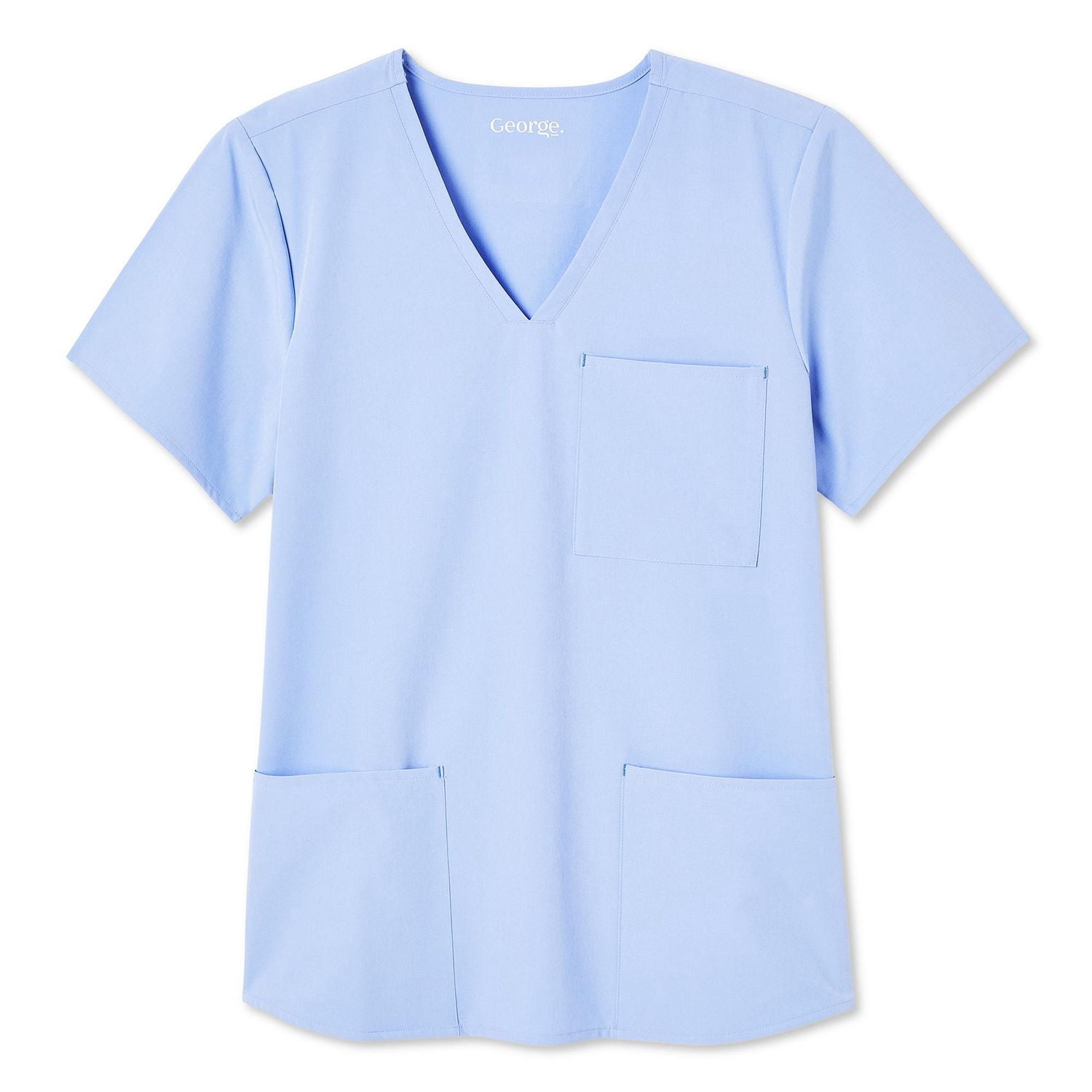 Haut d’uniforme médical à encolure en V George pour femmes - Exclusivement ligne