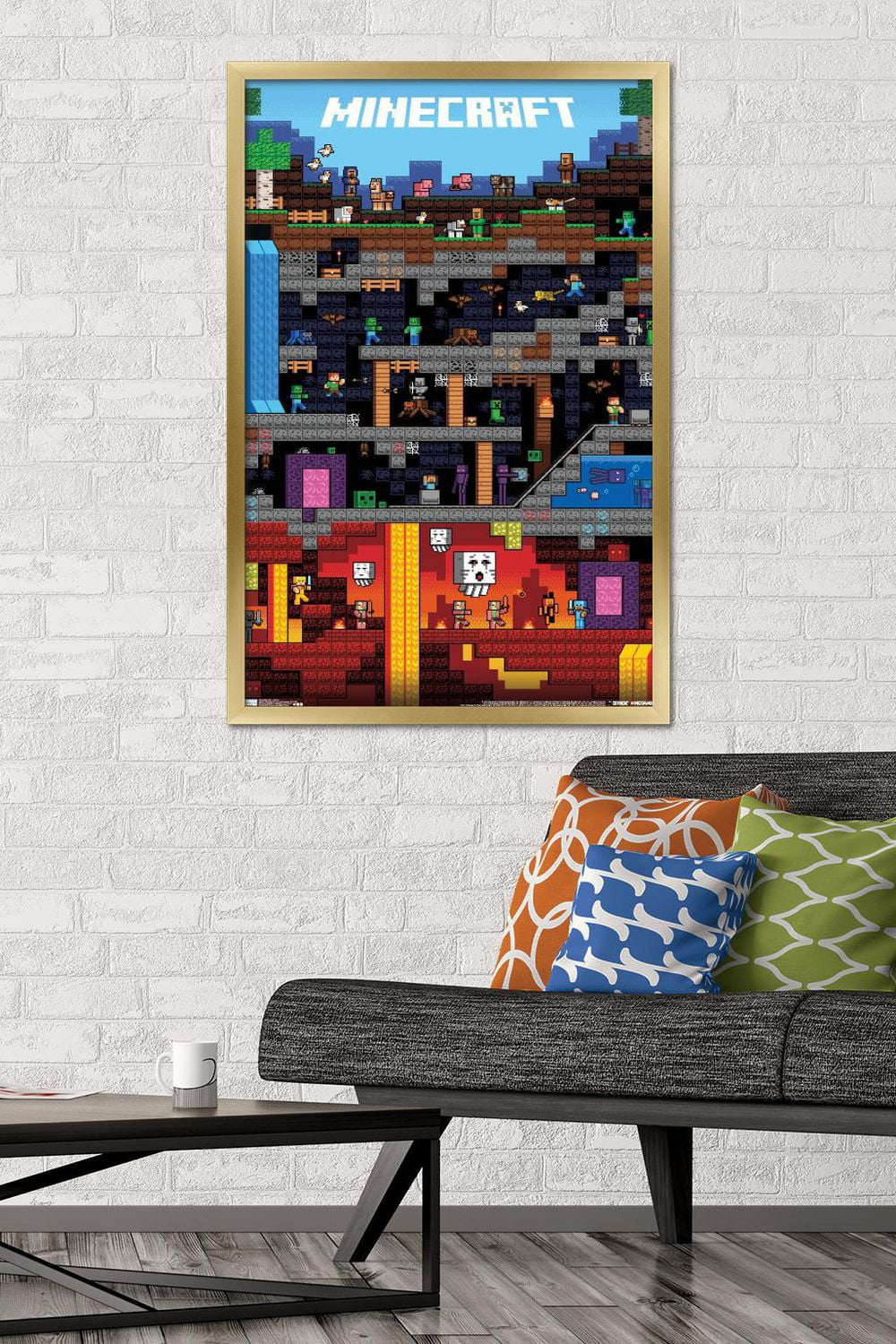 Minecraft - Worldly Wall Poster, 22.375" x 34"