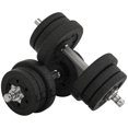 thumbnail image 1 of Soozier Ensemble d'Haltères Réglables de 55 Lb pour la Mise en Forme du Corps, Noir, 1 of 10