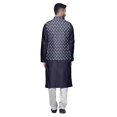 thumbnail image 3 of Atasi Ethnic Kurta Churidar Pajama Set With Printed Nehru Jacket Set For Mens, 3 of 3