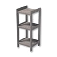 thumbnail image 1 of ITY International - 3 Tier MDF Shelving Unit, 13.5" x 30.9" x 13", Taupe Grey, 1 of 4