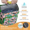 thumbnail image 3 of Small Floral Botanical Pattern Insulated Cooler Backpack, Leakproof Waterproof Lunch Backpack for Spring and Summer Outdoor Activities, 3 of 6
