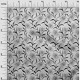 thumbnail image 3 of oneOone Viscose Chiffon Gray Fabric Floral Retro Sewing Craft Projects Fabric Prints By Yard 42 Inch Wide, 3 of 5