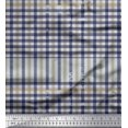 thumbnail image 1 of Soimoi Japan Crepe Satin Fabric Window Pane Check Printed Fabric 1 Yard 42 Inch Wide, 1 of 3