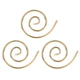 thumbnail image 3 of Circular Knitting Needle, Convenient Spiral Cable Knitting Needle Stainless Steel  For Shawls Gold, 3 of 8