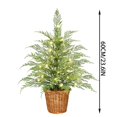 thumbnail image 2 of ERK 23.6" Christmas Tree Lit Green With Warm White LED Lights, 2 of 3