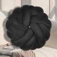 thumbnail image 3 of YAOMOBB Handmade Throw Pillows Breathable Knot Pillow Ball Round Handmade Throw Pillows with Braided Design, 3 of 7