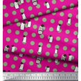 thumbnail image 3 of Soimoi Rayon Fabric Dot & Penguin Ocean Print Fabric by Yard 56 Inch Wide, 3 of 3