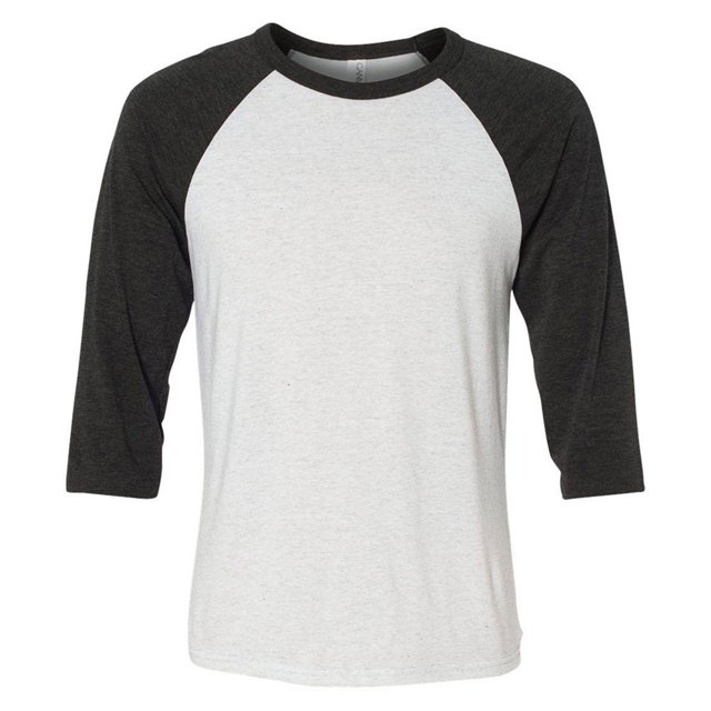 Bella + Canvas T-Shirt de Baseball Unisexe à Manches 3/4