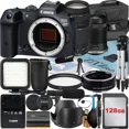 thumbnail image 1 of Canon EOS R7 Mirrorless Camera with 18-150mm + 75-300mm Lens + Mount Adapter + 128GB Memory Card + Case + LED Flash + ZeeTech Accessory Bundle, 1 of 9