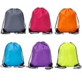 thumbnail image 1 of 6PCS Drawstring Bags Drawstring Gym Bag Draw String Bags Drawstring Backpack for Sports, Gym, Travel, Swimming, Beach, 1 of 6