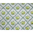 thumbnail image 4 of oneOone Polyester Lycra Fabric Diamond|Leaves & Rose Floral Decor Fabric Printed BTY 56 Inches Wide, 4 of 4