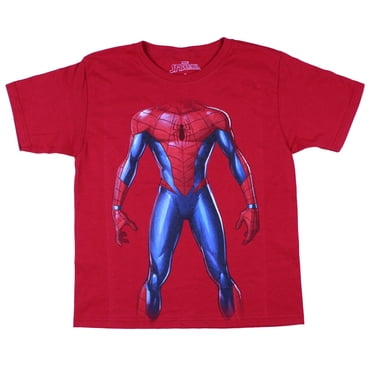 Spider-Man Boy's Full Body Graphic Print Costume Spidey T-Shirt, 4