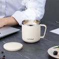 thumbnail image 1 of Wuztai Stainless Steel Coffee Mug with Lid, 400ML Double Insulated Travel Mug, Reusable Vacuum Insulated Tumbler for Hot Cold Drinks Home Camping, 1 of 7