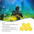 thumbnail image 4 of yingyy 5pcs Logos Geometry Round Safe Signal Indicating Small Sign Universal Replacement Free Diving Snorkeling Swimming Yellow, 4 of 6