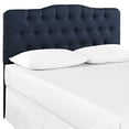 thumbnail image 1 of Annabel Queen Upholstered Fabric Headboard - Navy, 1 of 4