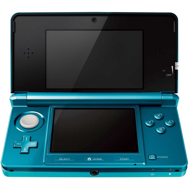 Nintendo 3DS Game Console with RetroFam 32GB SD Card, Aqua Blue