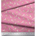 thumbnail image 3 of Soimoi Rayon Fabric Leaves & Reindeer Animal Decor Fabric Printed Yard 42 Inch Wide, 3 of 3