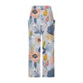 thumbnail image 3 of Birdeem Women Casual Printing Pockets Elastic Mid-Waist Comfortable Wide-Legged Loose Pants, 3 of 5