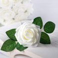 thumbnail image 1 of 25Pcs Realistic Foam Roses – Non-Fading Artificial Flowers with Stems for Wedding Bouquets, Valentine’s Decor & Bridal Shower Arrangements, 1 of 6