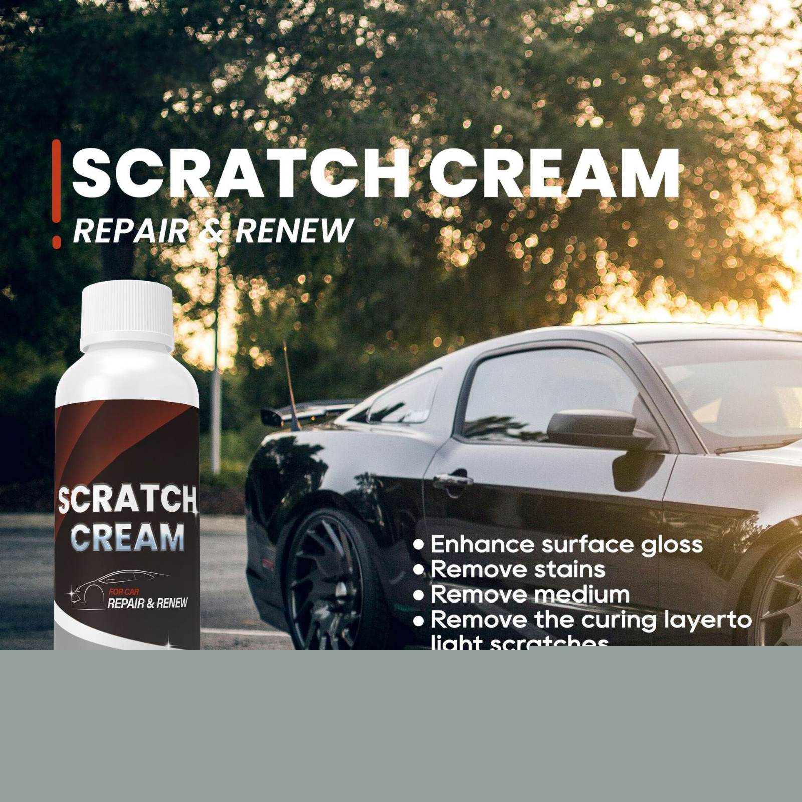 Danhjin Cleaning Supplies Car Scratch Remover Shallow Paint Fine Scratch Repair Paint Scratch Repair Cream Sponges