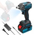 thumbnail image 1 of 21V Cordless Electric Impact Wrench with High Torque, Adjustable Speed, LED Light, and Power Indicator - Ideal for Auto Repair, Carpentry, and Scaffolding Work with Rechargeable Battery Options, 1 of 6