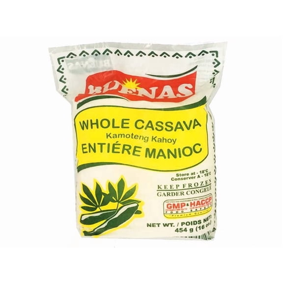 Buenas Frozen Whole Cassava, 454g