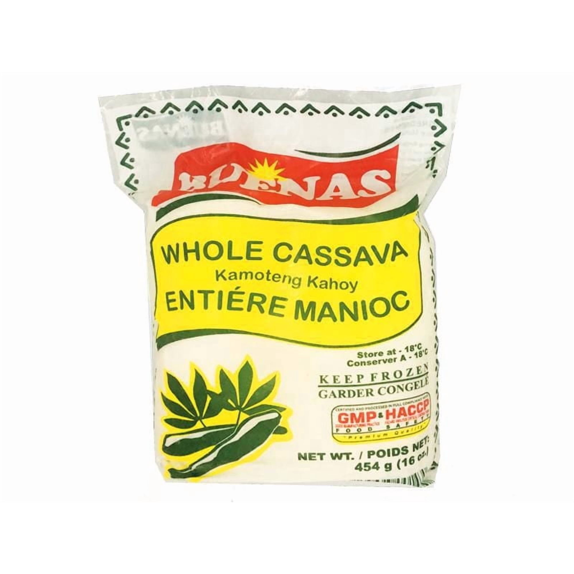 Buenas Frozen Whole Cassava