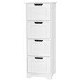 thumbnail image 1 of Gymax Bathroom Floor Cabinet Free-Standing Side Storage Organizer w/ 4 Drawers, 1 of 10