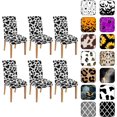 thumbnail image 1 of Chair Covers for Dining Room Set of 6, Stretch Dining Chair Cover 6 Pieces, Washable Kitchen Parsons Chair Slipcovers 6 Pack, Removable Seat Protector for Home and Party, 1 of 5